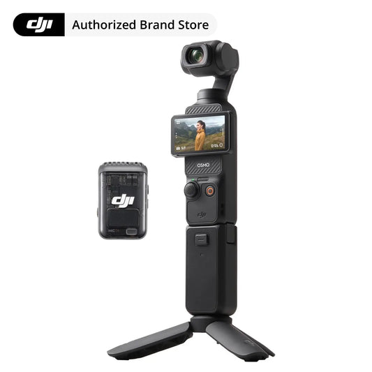 DJI Osmo Pocket 3 Creator Combo, 1'' CMOS, 4K Resolution/120Fps Vlog Camera, 3-Axis Stabilization, Face/Object Tracking, Mic Included for Clear Sound, Digital Camera for Youtube