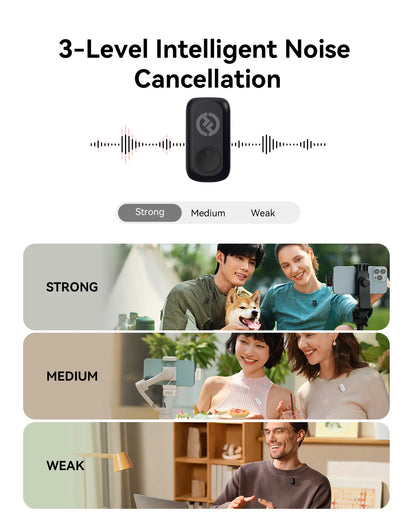 Hollyland LARK A1 USB-C Wireless Microphone for iPhone & Android - 45kHz/24Bit, Magnetic Mini Mic for Podcasting and Vlogging