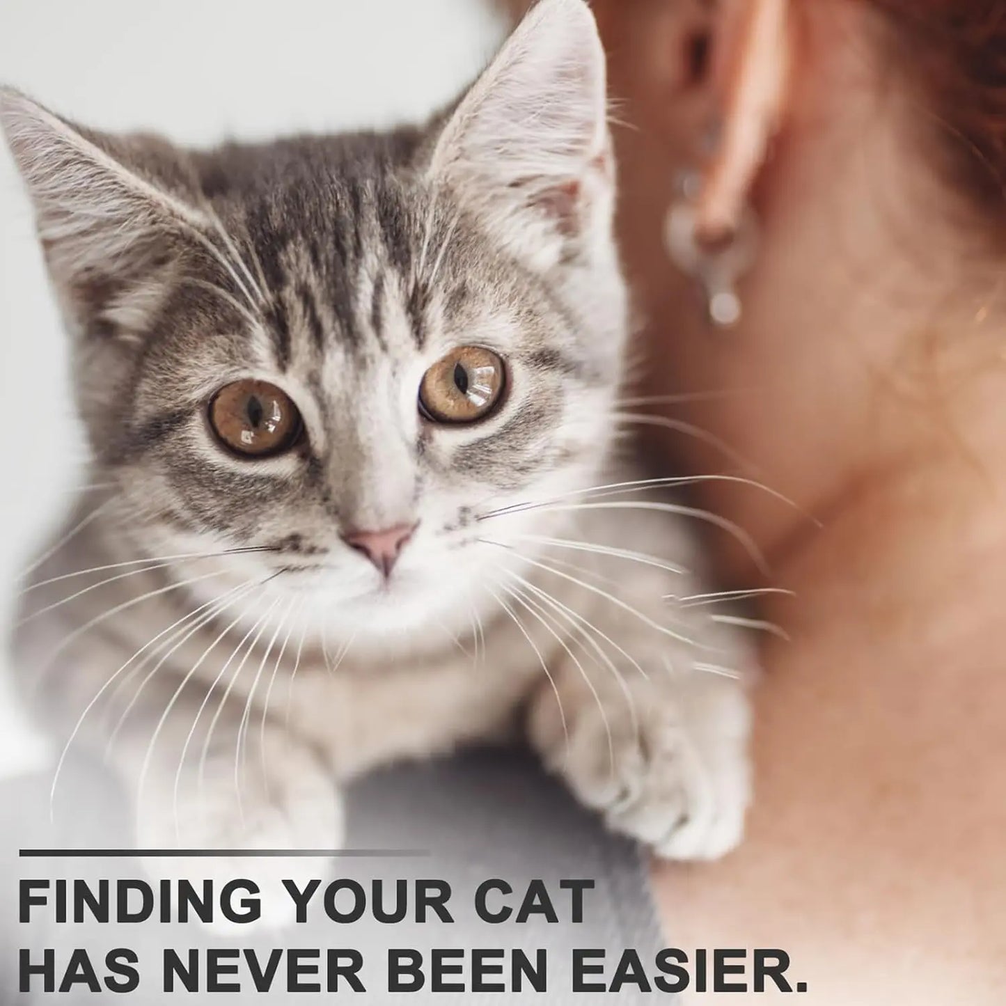 Smart Airtag Cat Collar with Integrated Safety Elastic Tracker - Fully Adjustable, Waterproof, Perfect Gift for Cat Fathers